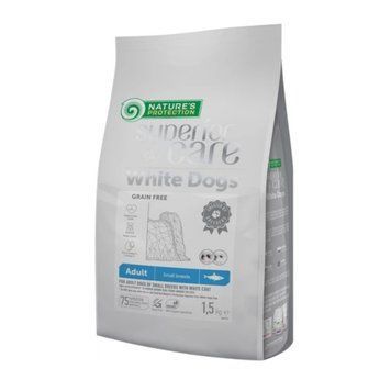 Сухий корм для білих собак Nature's Protection SC White Dogs з оселедцем, 1,5 кг 4771317474391 фото