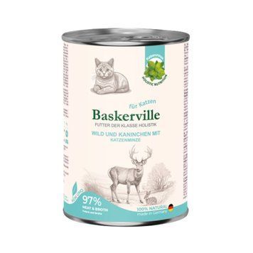 Вологий корм для котів Baskerville KF Holistic Оленина з кроликом, 400 г 4250231541865 фото