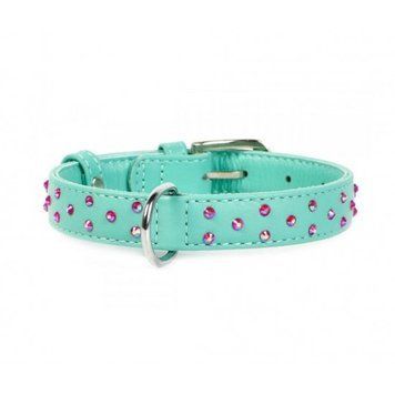 Нашийник Collar WAUDOG Glamour з клейовими стразами, Ментол S 30-39 см 4823089307060 фото