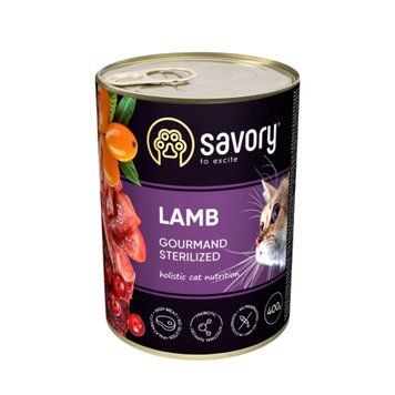 Вологий корм для стерилізованих котів Savory (ягня) 4820232630730 фото