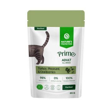 Вологий корм для стерилізованих котів Nature's Protection Prime з індичкою, фазаном та журавлиною, 85 г 4778006704685 фото