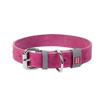 Нашийник для собак Collar Waudog Classic, шкіра, металева пряжка, Ш 25 мм, Дов. 38-49 см, рожевий 4823089313689 фото