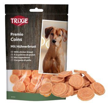 Ласощі для собак Trixie PREMIO Chicken Coins м'ясні монетки з куркою та грудкою, 100 г 4011905315317 фото