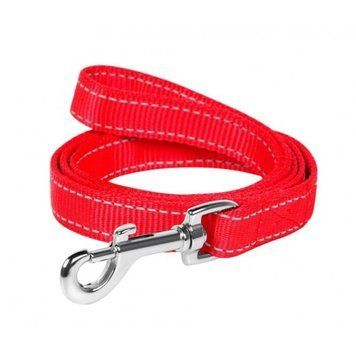 Нейлоновий поводок Collar для собак Dog Extreme подвійний, Ш 14 мм, Дов. 122 см, червоний 4820082494360 фото