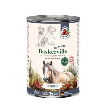 Вологий корм для собак Baskerville Конина, 400 г 4262548450006 фото
