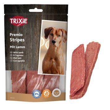 Ласощі для собак Trixie PREMIO Lamb Stripes смужки з соковитою бараниною, 100 г 4011905317410 фото