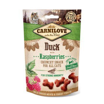 Беззернові ласощі для котів Carnilove Duck & Raspberries 50 г 8595602527199 фото