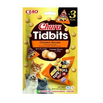 Запечені кульки з начинкою INABA Churu Tidbits з куркою 1 шт 4262365731920 фото