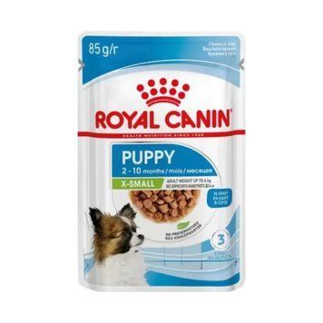 Вологий корм для цуценят мініатюрних порід Royal Canin X-Small Puppy (пауч) 9003579020302 фото