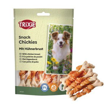 Ласощі для собак Trixie PREMIO Chickies кальцієві кісточки з курячою грудкою, 100 г 4011905315911 фото