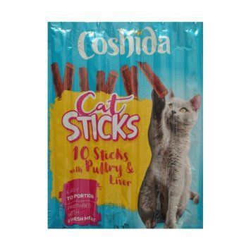 М'ясна паличка для котів Coshida Cat Sticks Liver & Poultry, поштучно 4056489142485 фото