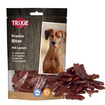 Ласощі для собак Trixie Lamb Bites апетитні кубики з дієтичним ягням, 100 г 4011905315447 фото