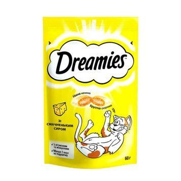 Хрусткі подушечки Dreamies з сиром 60 г 4008429037986 фото